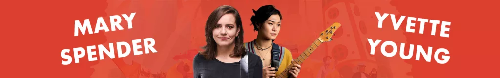 Mary Spender & Yvette Young sur l'album du jeu Fretless - G4F Records