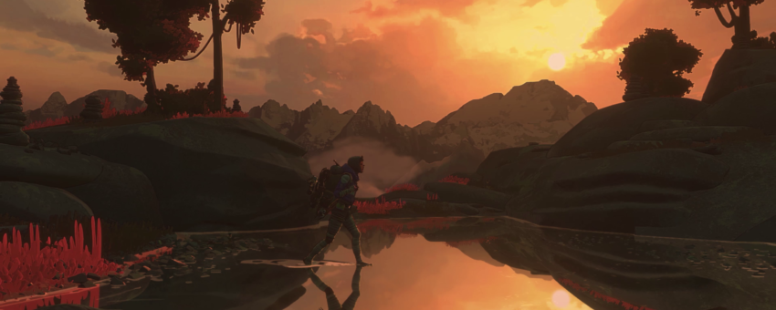 Landscape du jeu vidéo Cairn.